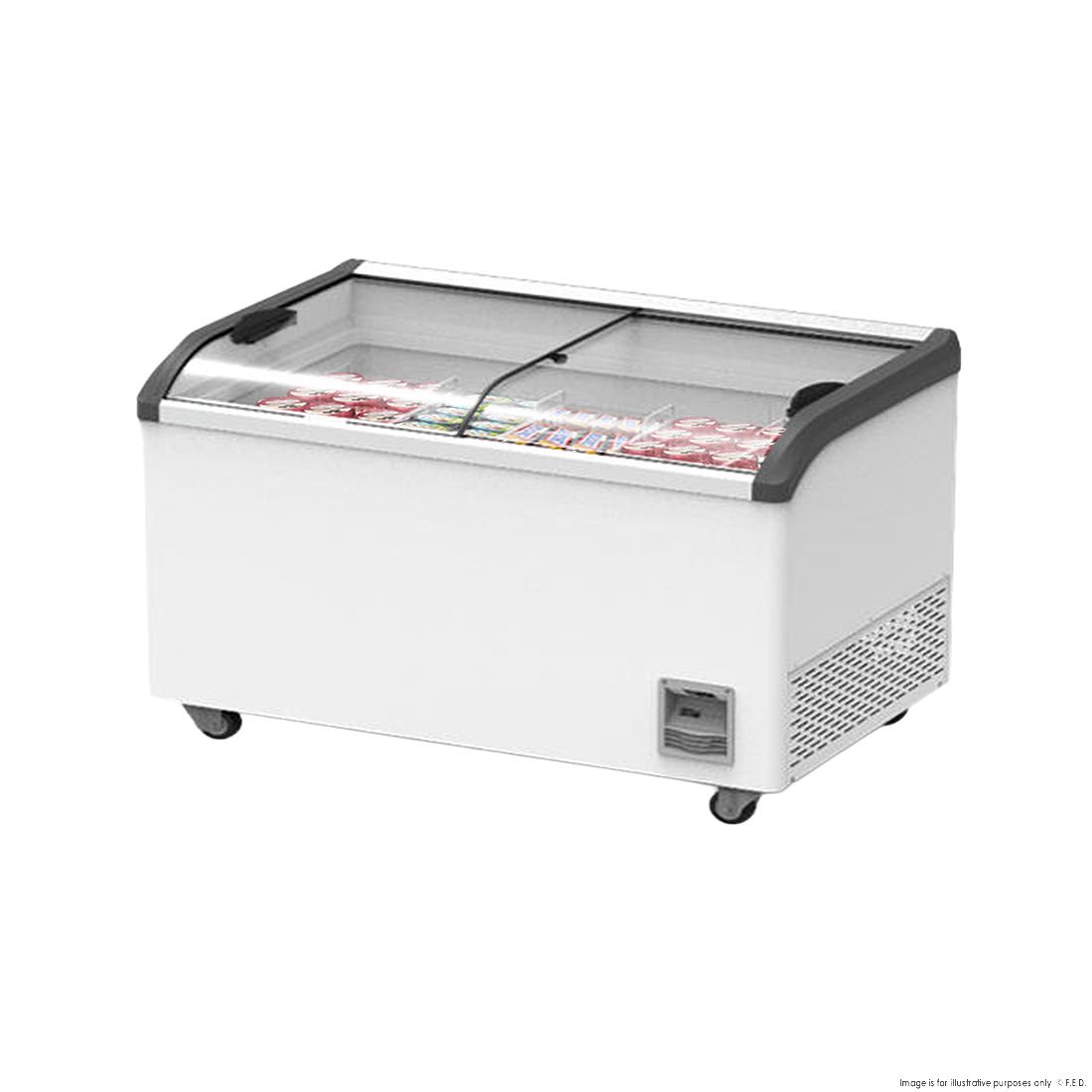 Thermaster Heavy Duty Supermarket Glass Sliding Lid Freezers 576L - SD-576K