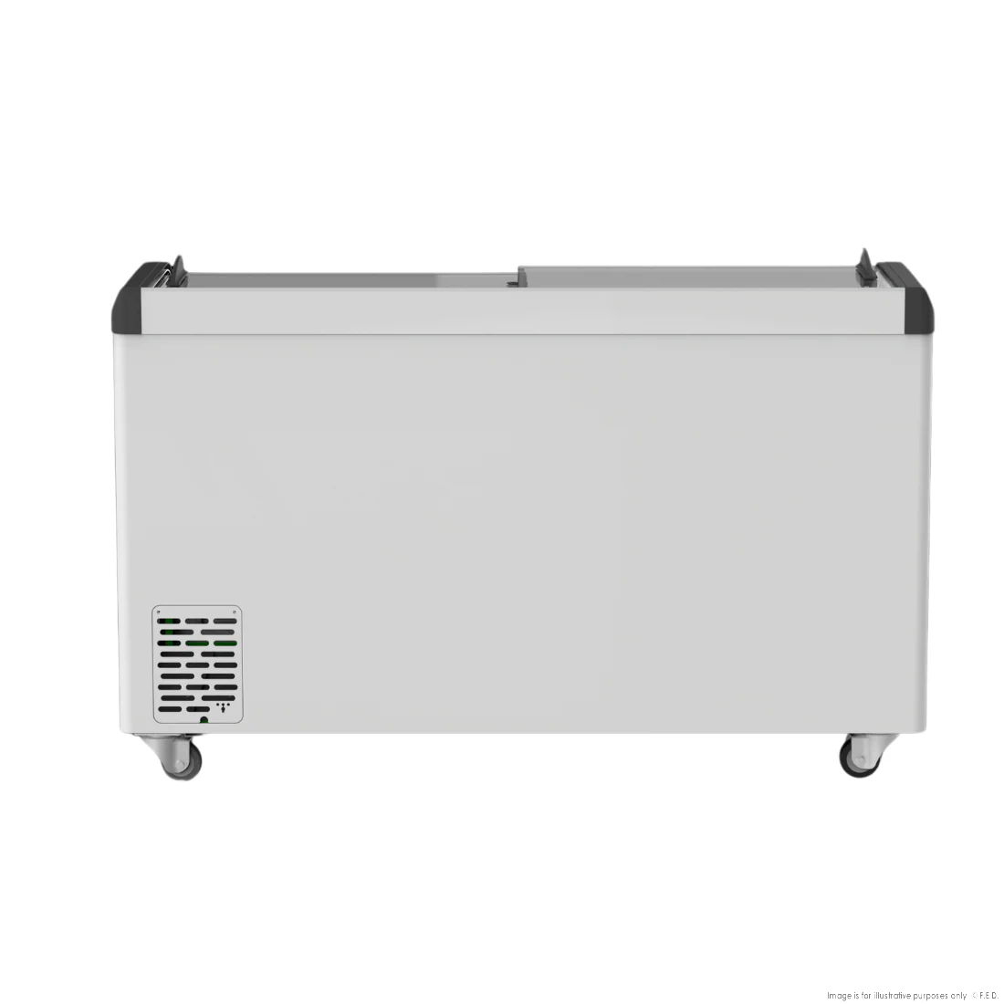 Thermaster Heavy Duty Supermarket Glass Sliding Lid Freezers 446L - SD-666K