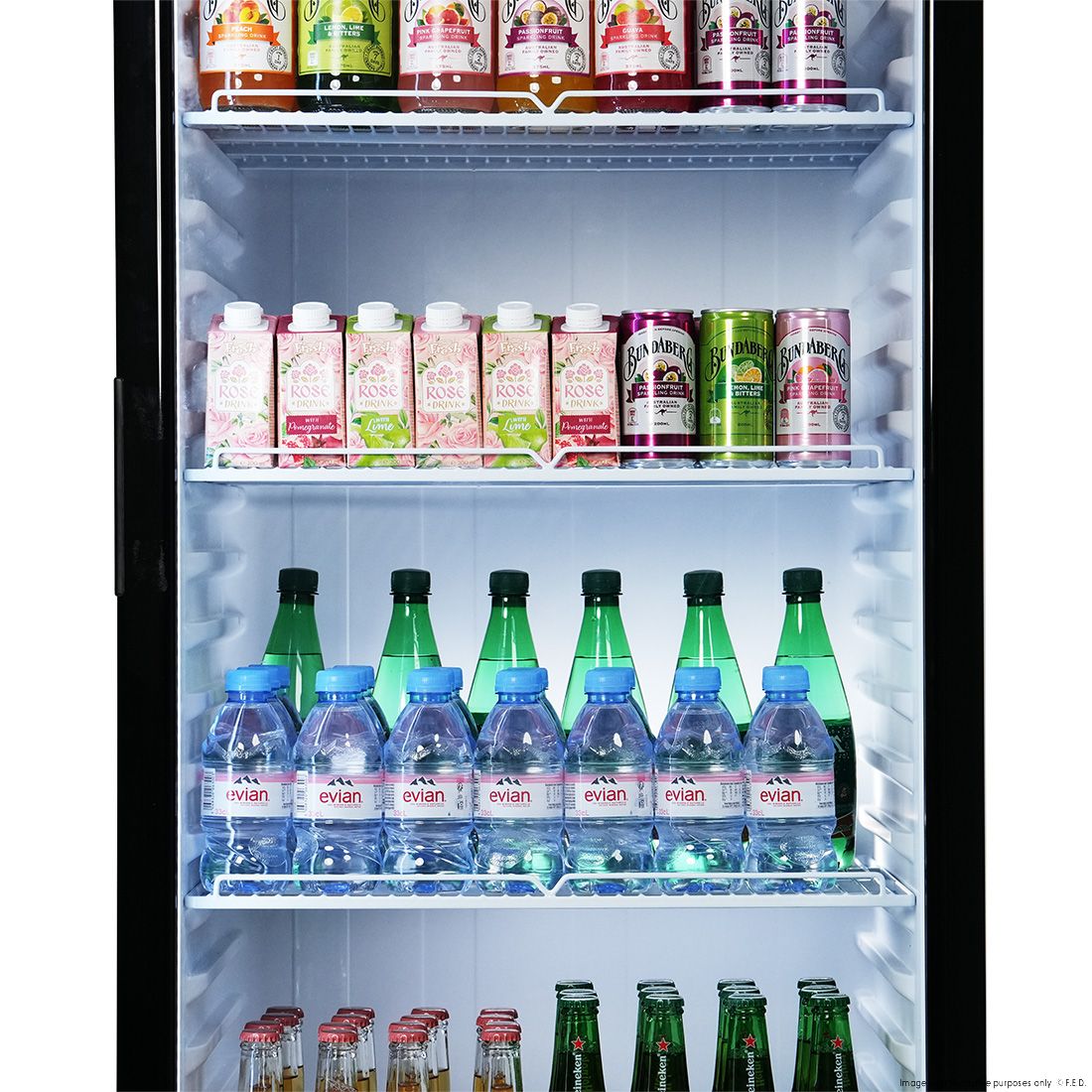 Thermaster Upright Glass Door Beverage Fridge - SDC-178B