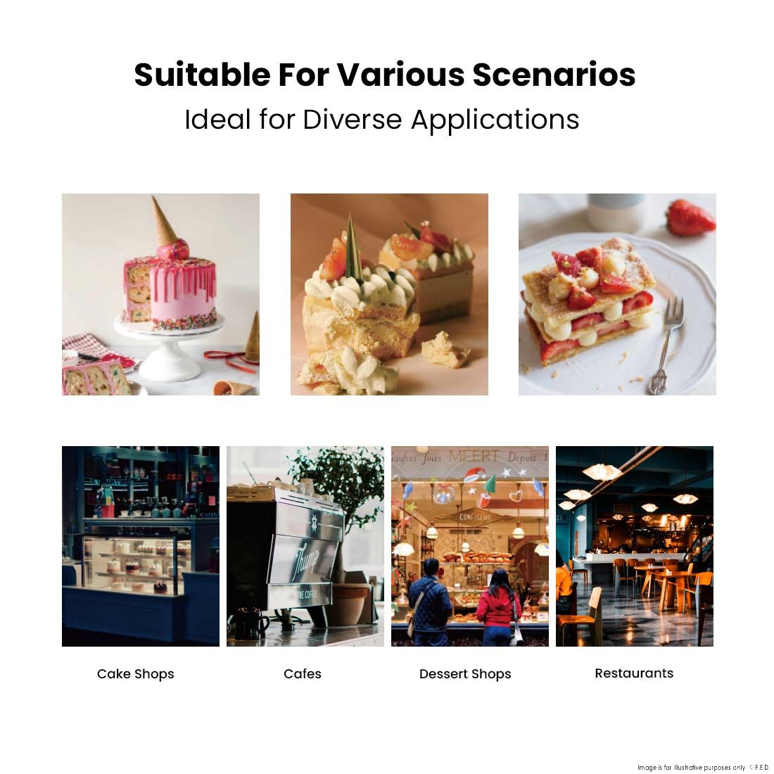 BONVUE Cake Display - SF830V