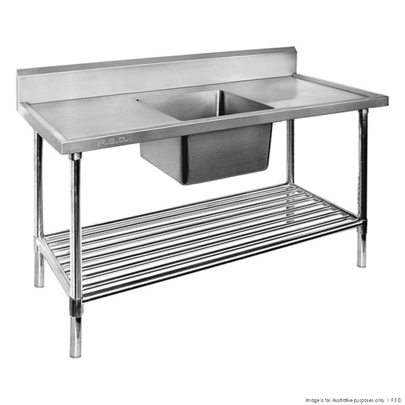 Single Sink Bench - Centre 1200x600x900mm