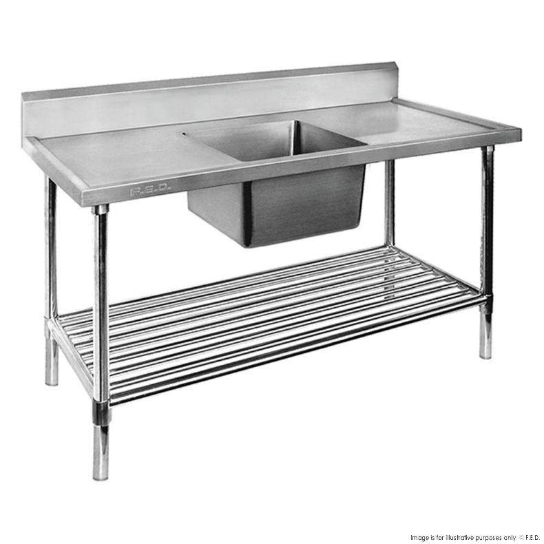 Single Sink Bench - Centre 1800x700x900mm