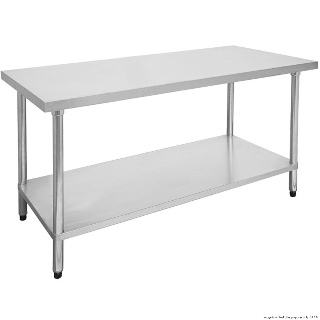 Economic 304 Grade Stainless Steel Tables 600 Deep - SSTable6-EC