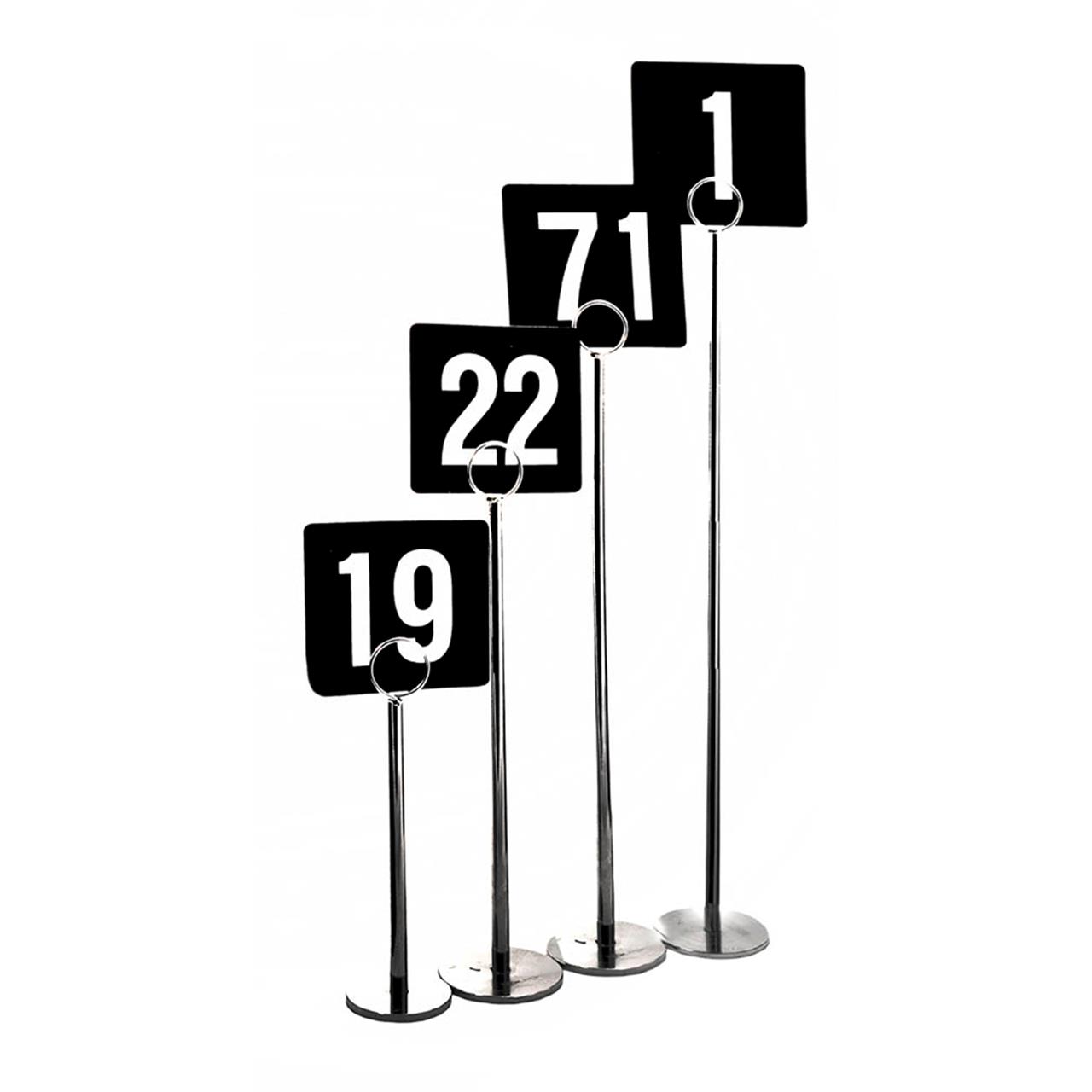 Table Number/Menu Holder Chrome 30cm 1pc