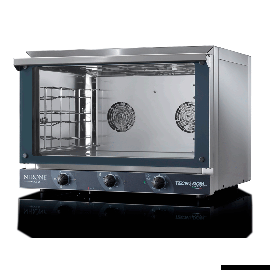 Tecnodom Nerone EKO 600x400 Tray Convection Oven with Grill - TDE-3BG