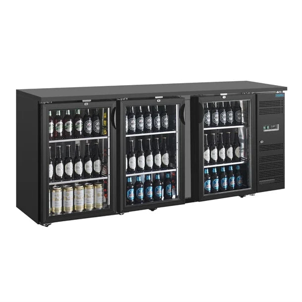 Polar U-Series Back Bar Cooler - Triple Hinged Door