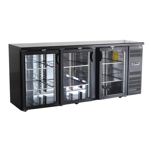 Polar U-Series Back Bar Cooler - Triple Hinged Door