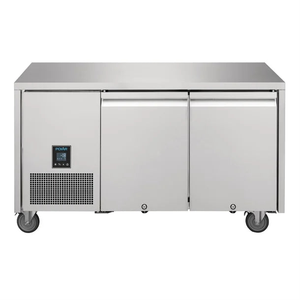 Polar U Series 2 Door Counter Freezer - 196Ltr