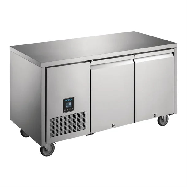 Polar U Series 2 Door Counter Freezer - 196Ltr