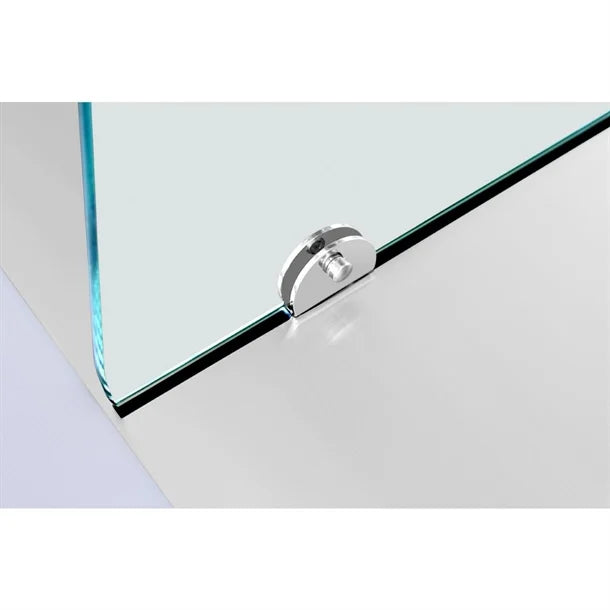 Polar U-Series GN Counter Saladette with Square Sneeze Guard - 2 Door