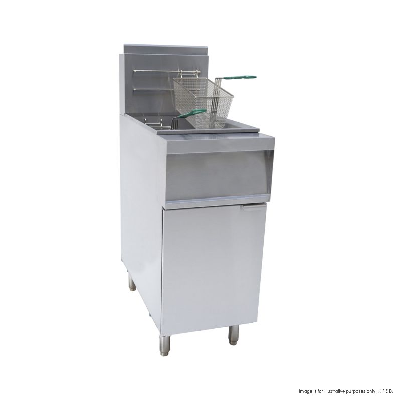 Gas V-PAN fryer NG 104MJ 400x784X1178mm