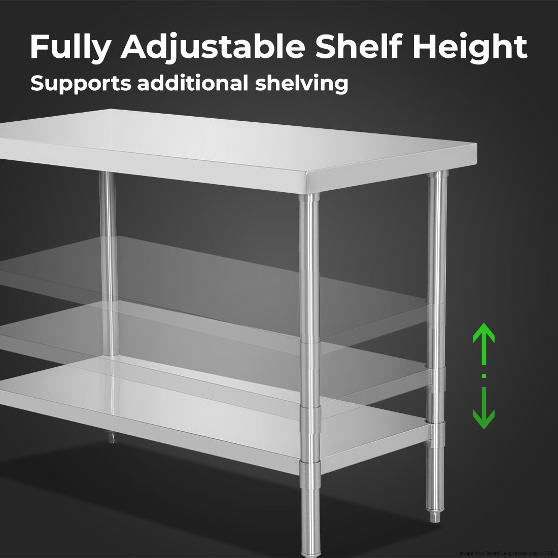 WB7-1000/A Stainless Steel Workbench