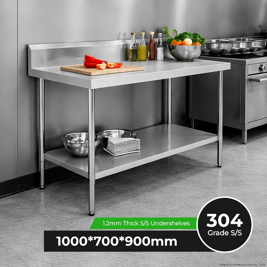 WBB7-1000/A Workbench with Splashback