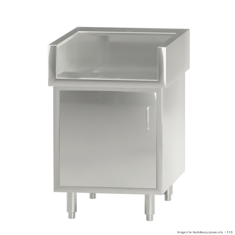 Stainless Steel Working Cabinet with Splashback 600x800x700+200