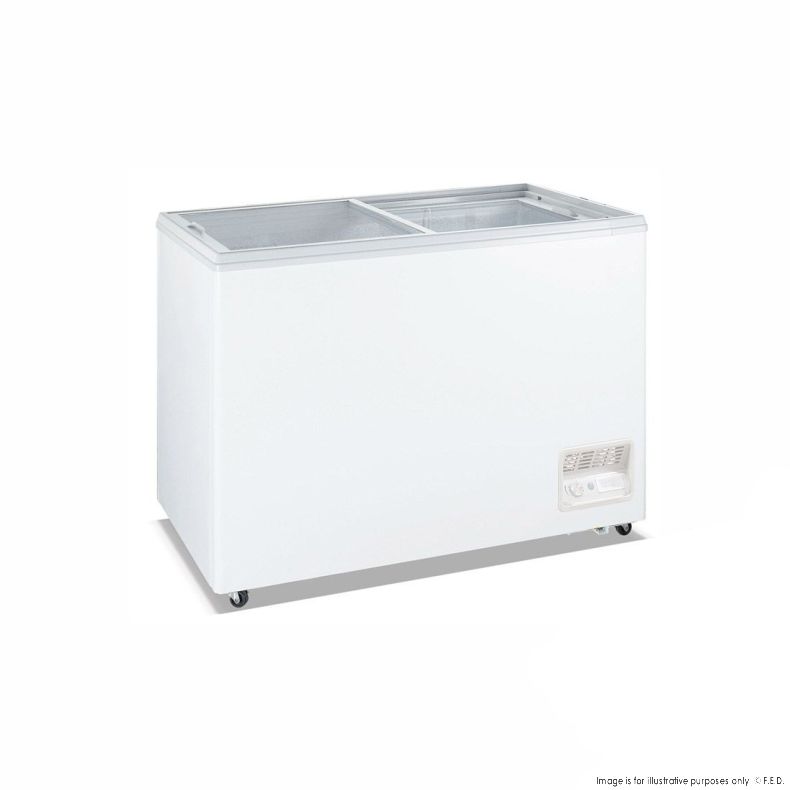 Heavy Duty Chest Freezer with Glass Sliding Lids