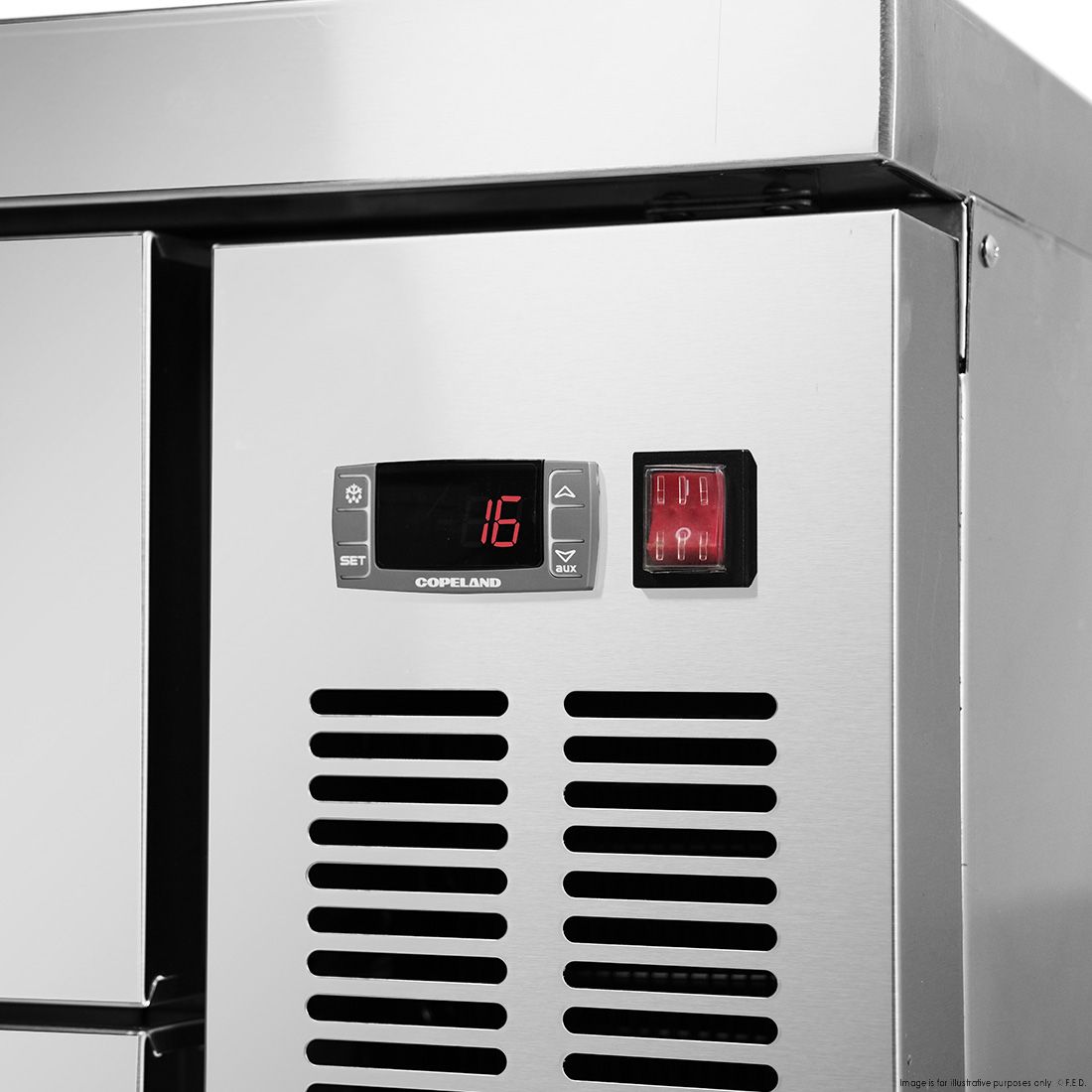 FED-X Chef Base Refrigeratied Drawer Bench 360L - XCB-60