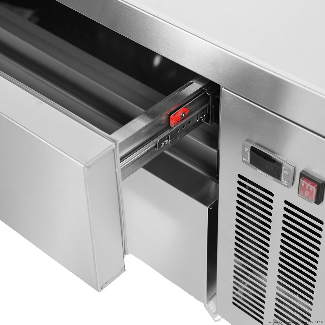 FED-X Chef Base Refrigeratied Drawer Bench 360L - XCB-60