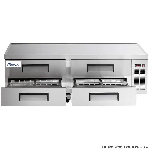FED-X Chef Base Refrigerated Drawer Bench 450L - XCB-72