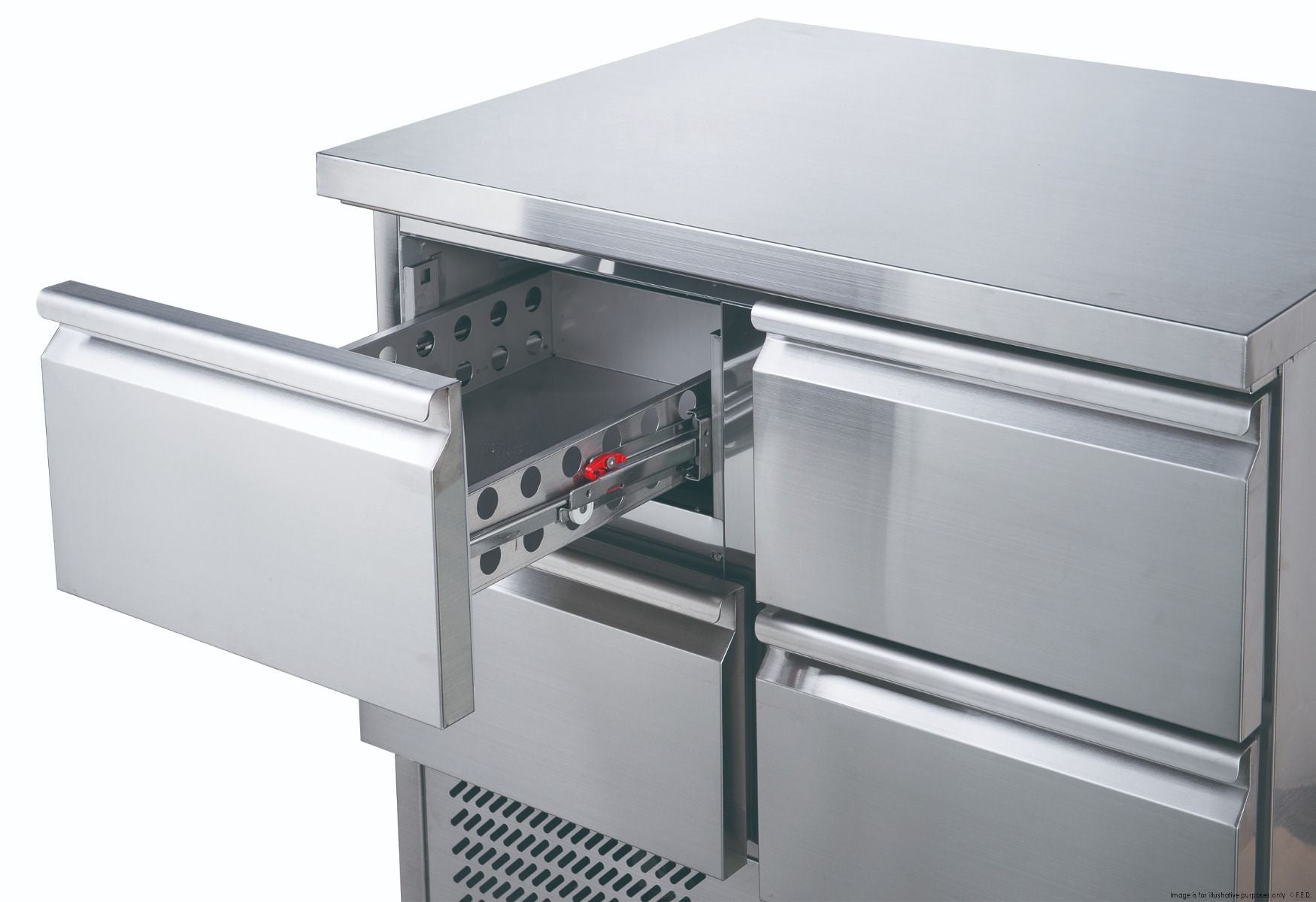 FED-X Six Drawer Salad Prep Fridge - XGNS1300D-6D