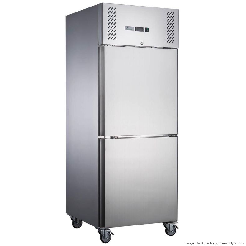 FED-X S/S Two Door Upright Fridge