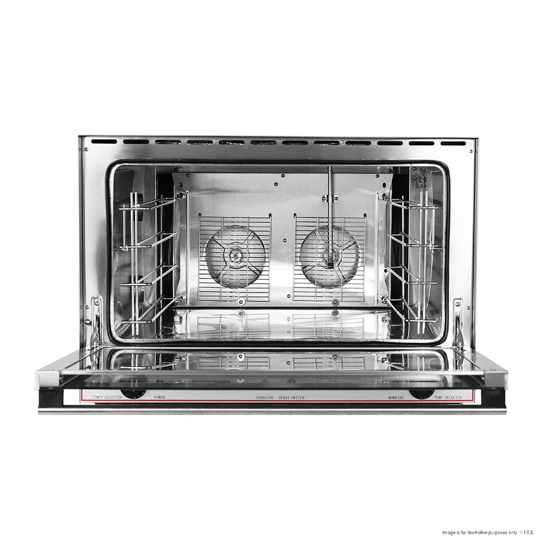 ConvectMax Heavy Duty Stainless Steel Convection Oven w/ Press Button Steam YXD-8AE