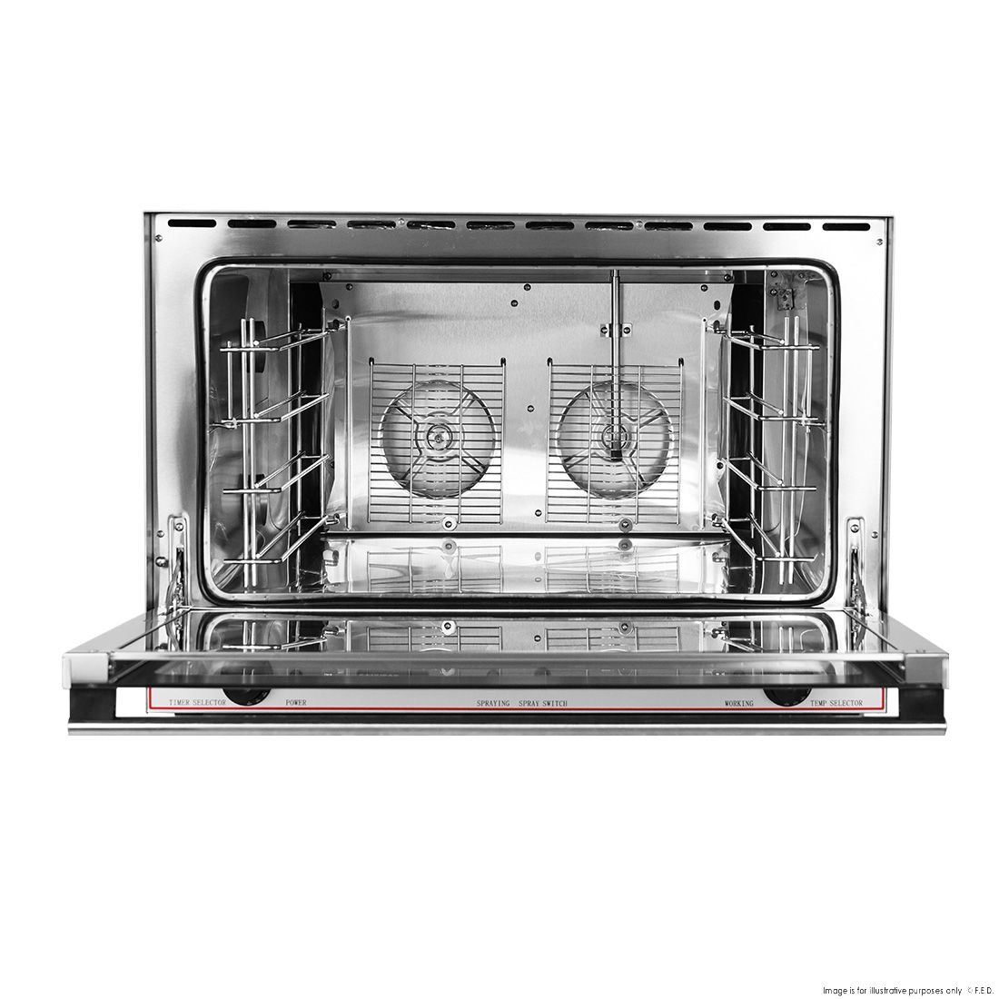 ConvectMax Heavy Duty Stainless Steel Convection Oven w/ Press Button Steam YXD-8A/15E
